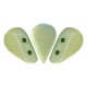 Les perles par Puca® Amos beads Opaque light green ceramic look 03000/14457